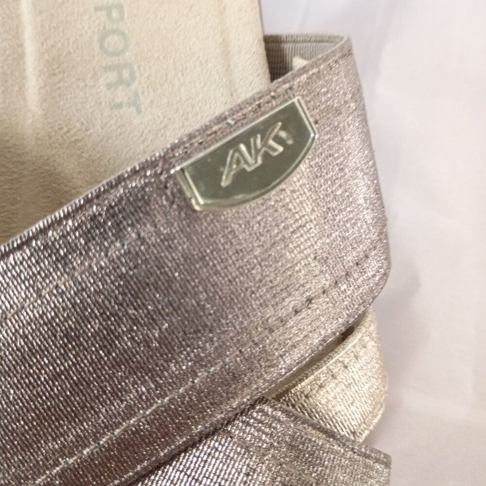 Anne Klein Sport Peggy Wedge Sandals Women Size 9 Bronze Metallic Slide - Picture 11 of 11